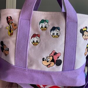 Disney Mickey and friends tote embroidered bag